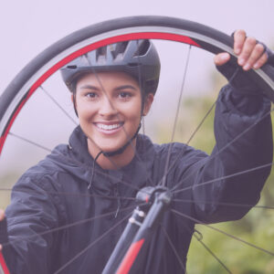 Cyclist Move From Queens To Bronx